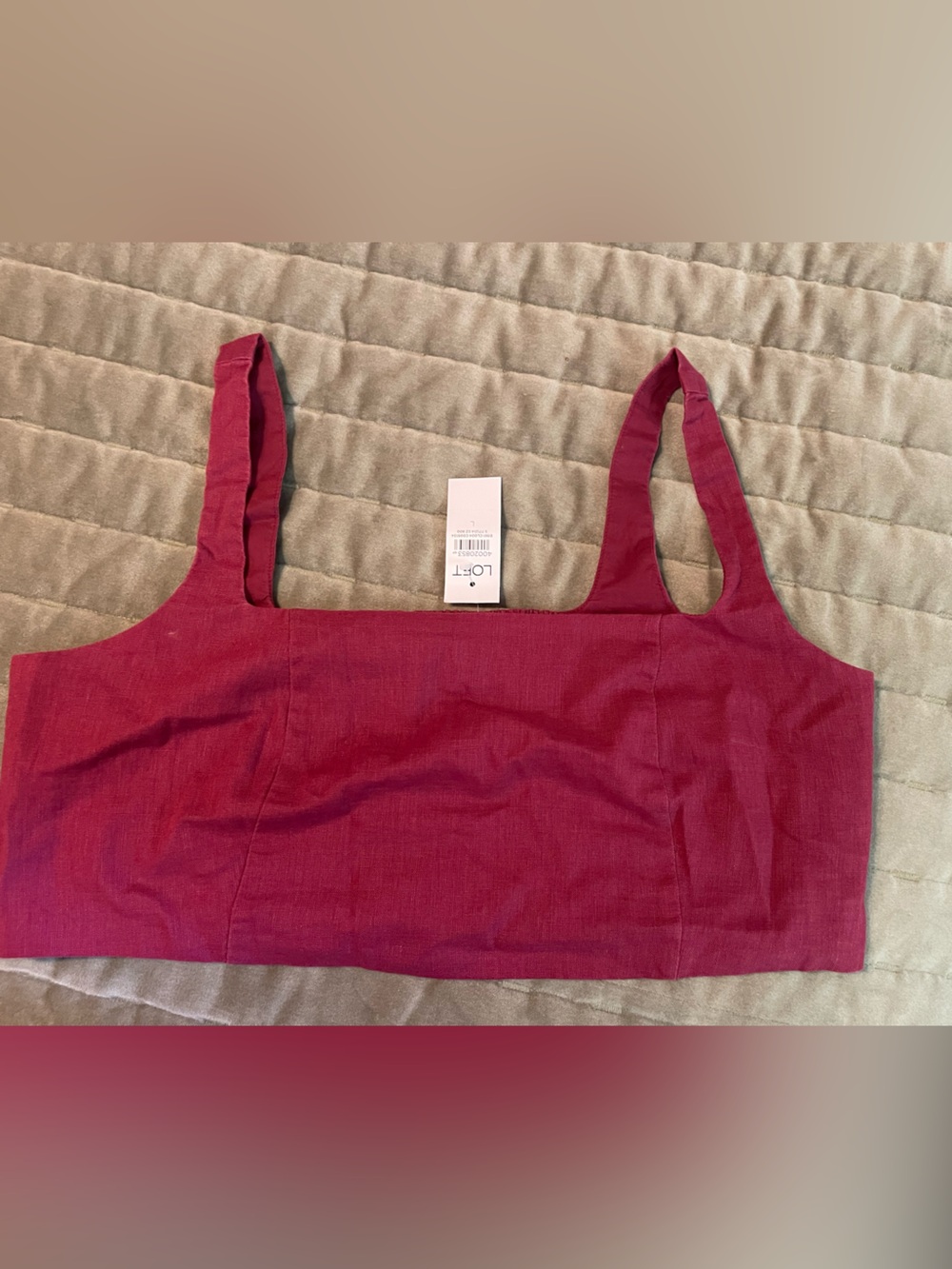 LOFT  Square Neck crop tank